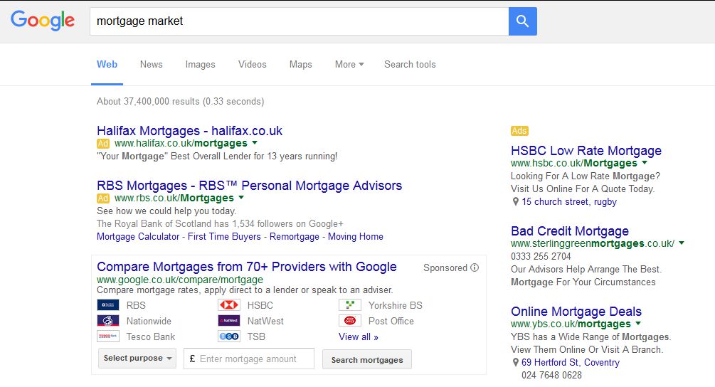 google-mortgage-calculator-search