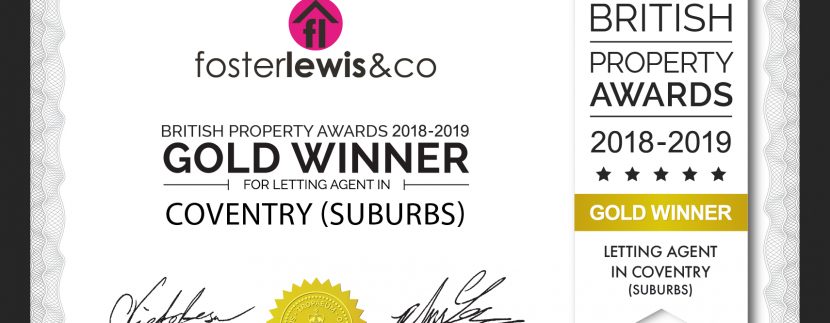 British Property Lettings Award for Coventry