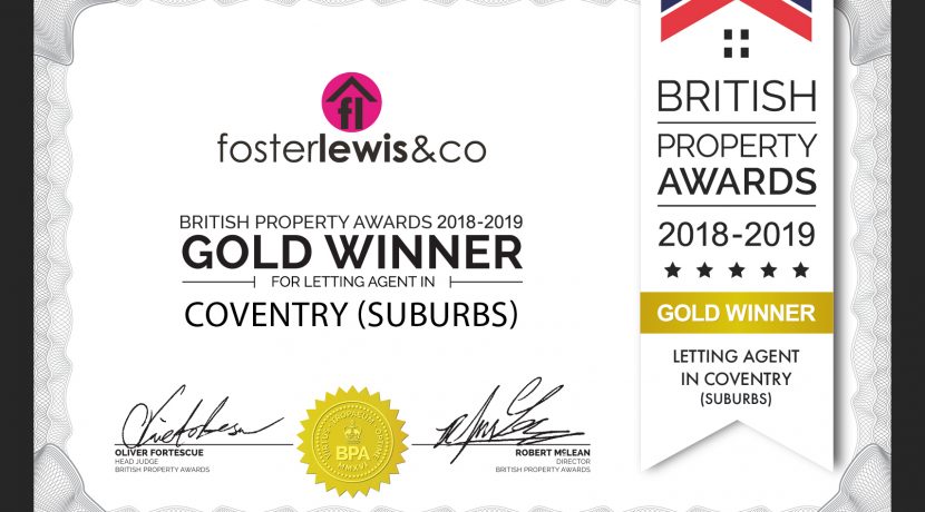 British Property Lettings Award for Coventry