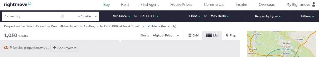 rightmove alerts.