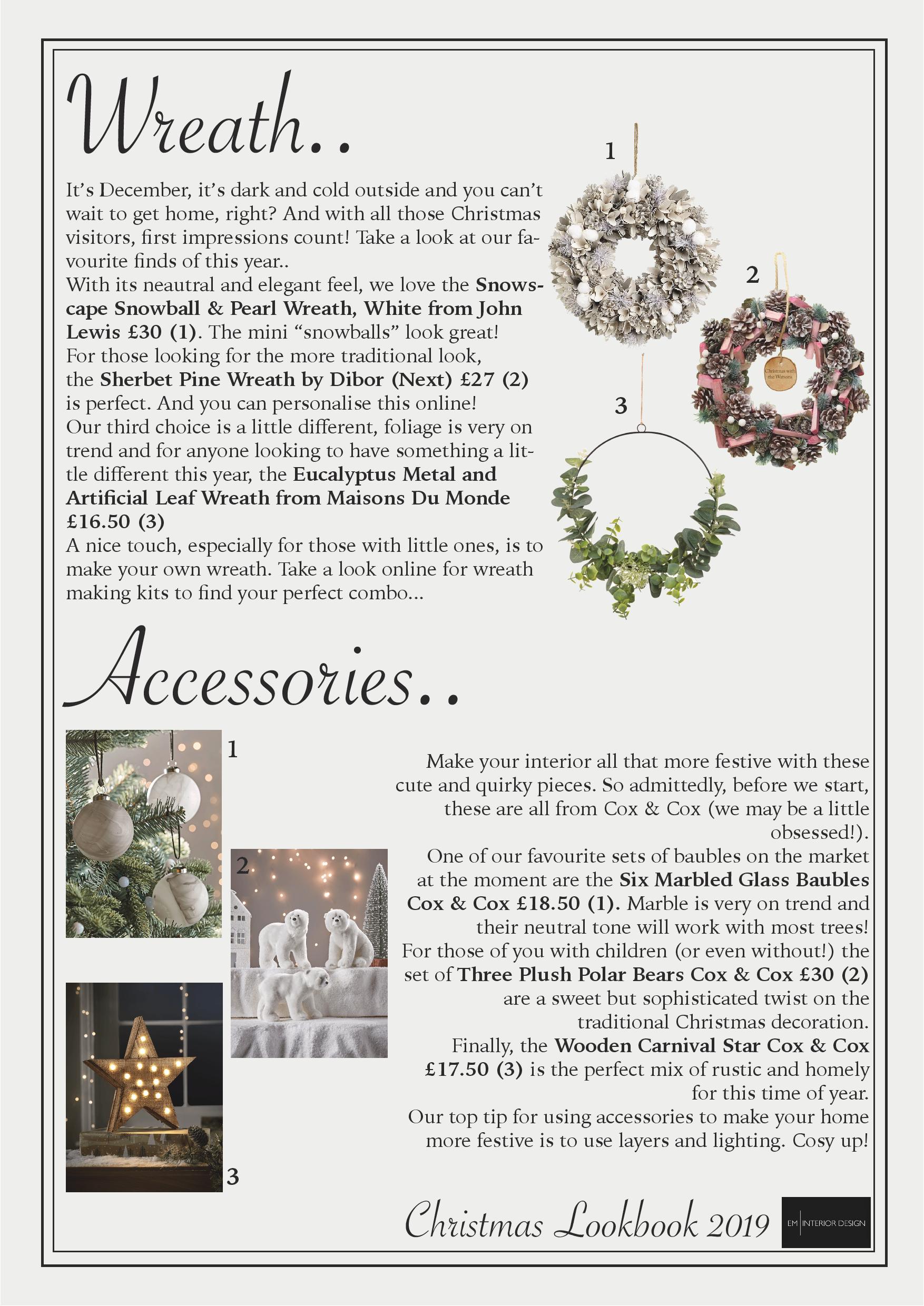 Christmas Wreaths & Accessories.